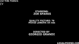 Zoe Sparks 6on1 Manhandle With Balls Deep Anal DAP Buttrose Gapes And Swallow