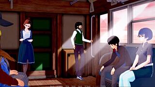 uh, call of nature part 1 walkthrough by hyperbolic flower with monster cock creampie and big tits action...