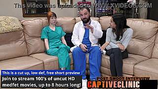 Ditria Rose explores lesbian hospital roleplay with toys and anal fingering in this behind-the-scenes look.