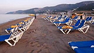 Explosive European blonde hits Barcelona streets for wild public party fuck with Victor Bloom!