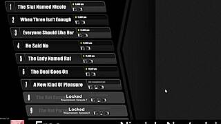 What makes Nicole's interactive game so erotically nasty?