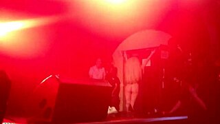 oh wow lady gaga stripping clothes in wild show!