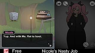 What makes Nicole's interactive game so erotically nasty?