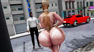 Chanel Malibu Shows Off Big Ass In Booty Game Scene