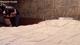 hot asian amateur blows monster cock cums hard