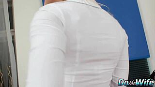 Blonde wife Barra Brass gets ass fucked next to her cuck with BBC and anal creampie! 😲