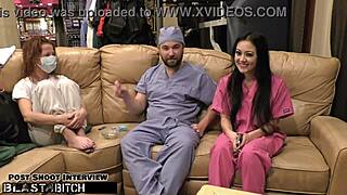 Why become Doctor Tampa and blast huge cum load into Blaire Celeste's mouth during BDSM nurse exam?