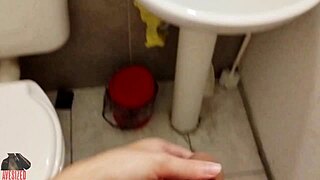 What if homemade fleshlight meets monster cock during work break?