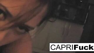 capri devours massive cocks with sloppy sucking skills!