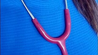 real nurse shows special feature she practices at work in hospital setting