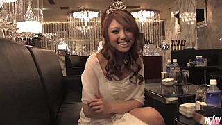 Why does cute Japanese babe Rino Mizusawa gorge on that hard cock riding it wildly?