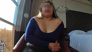 Chubby Latina teen strips off condom for raw missionary pounding in amateur close-up ass action!