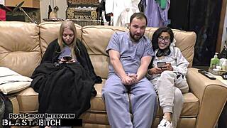 jasmine roses thigh gets blasted with cum... oh shoot, i mean during this wild bdsm nurse scene with spanking and stuff.