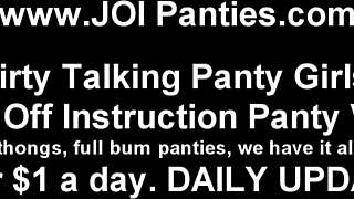 Peek at my hot new little panties for jerk off fun