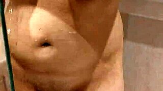 hey step into my fantasy where i spy on her steamy shower with those big tits glistening wet