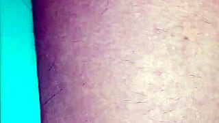 Trans woman sucks cock and gets fucked in kitchen with close ass view