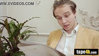 young russian woman joins a group event while her partner observes from afar