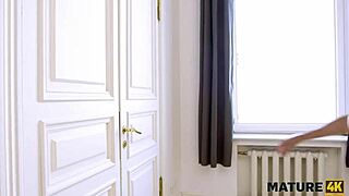 Mature4K Pornstar Invites Repairman For Amazing Nailing By Hung Stud In Hairy Cougar Blowjob