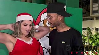 Noite Feliz Ela Quis Rola Na Bundinha Na Véspera De Natal L Completo No Sheer E X-red