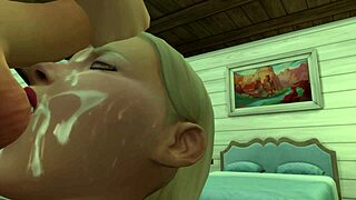 Sticky Cum Footjob And Blowjob