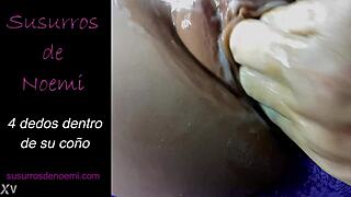 Boldly Thrusting Four Fingers Deep Inside Her Wet Pussy