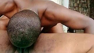 Fucking that pretty hairy chubby girl raw in the bush!