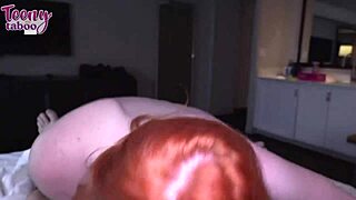 Perverted boss Seth Brogan has intense session with sweet redhead Strawberry Fields