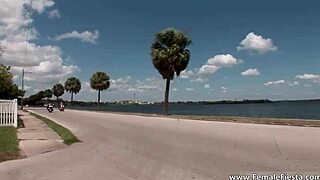 Why Is This Hot Horny Redhead in Bikini Getting Groped at the Outdoor Party?