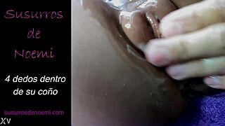 Boldly Thrusting Four Fingers Deep Inside Her Wet Pussy