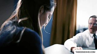 old man attempts hardcore fucking with religious brunette teen 18+ in doggystyle action.