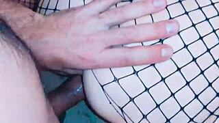 hey, my wife in stockings loves getting fucked rough and hard at home! 😈🧦