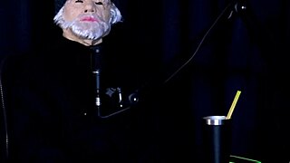 morena gostosa strips in see-through lingerie for bdsm game and pov handjob domination