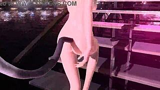 Who knew a goddess in full nude cat costume could tease with big boobs and ass, but skip the wild action?