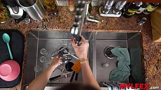 mylfex - man of the house claims his kitchen roleplay fantasy with cheating MILF in bareback action