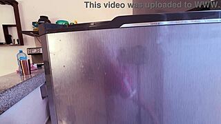 sexy mexican babe in thong gets ass licked and fucked hard in kitchen 🍑😍