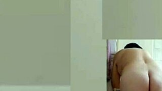 Bold crossdressing action with sexy barefoot ass shaking in homemade video