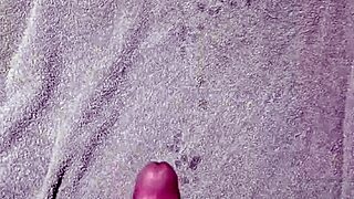 Why not cum hard while moaning solo? he asks with skinny body on display.