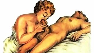 I love exploring these antique retro vintage erotic drawings from the past.