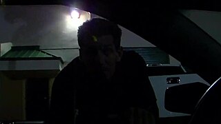 Ally is impaled by a massive white cock in fishnets and stockings on the bed finishing with cum on her face