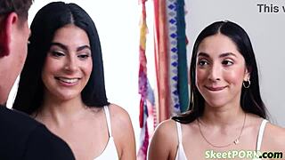 twin girls share bfs dick in reality sex