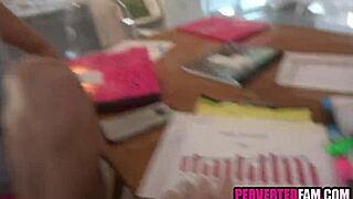 Blonde offers her pussy to guy