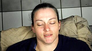 Hey, check out this massive homemade facial that blasts cum right into her eyes with dirty talk