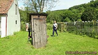 i jizzed on this babe while she pissed outdoors in high def glamour