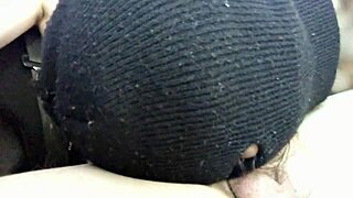 the petite brunette teen gives a sexy blowjob in the car leading to facial cumshot and orgasm