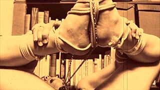 My secret life involves vintage bondage with hairy beaver bound in retro style.