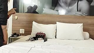 why sneak backstage for wet creampie fucking in hotel with curvy milf deepthroat?