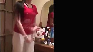 Hot indian girl dances privately with friends in fun group