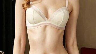 What happens when girls wear flowery underwear and show off sexy barefoot feet?