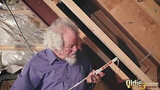 Kiara and Mia fuck old man and share cum