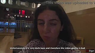 I CUM ON a girl's FACE in public SUSHI BAR and she EATS rolls with CUM on her FACE